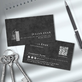 アパモダンートメントロゴブラックアンドホワイト不動産仲介業者 名刺