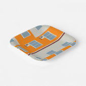 アパモダンート建物とエアコン ペーパープレート (傾斜あり)