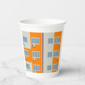 アパモダンート建物とエアコン 紙コップ (正面)