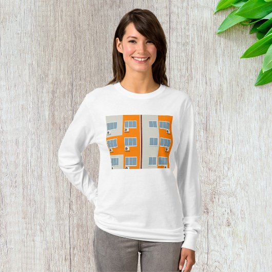 アパモダンート建物とエアコン Tシャツ