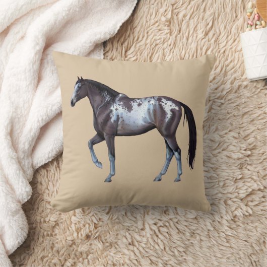 アパラオサ牝馬 | ウェスタンスタイルの走る馬 - クッション (ブランケット)