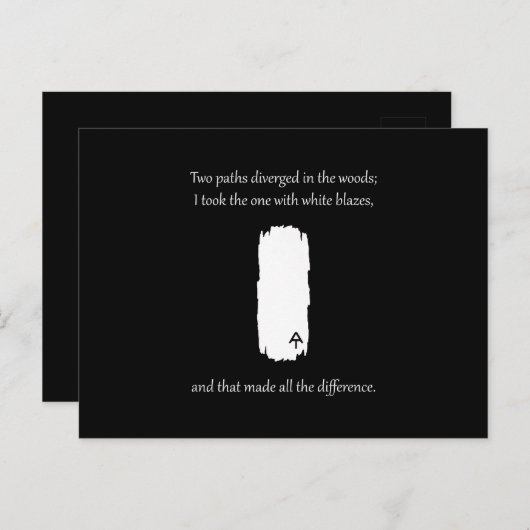 アパラチアのトレイル白いブレーズのパスが拡散 ポストカード (正面/裏面)