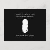 アパラチアのトレイル白いブレーズのパスが拡散 ポストカード (正面)