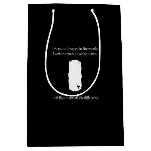 アパラチアのトレイル白いブレーズのパスが拡散 ミディアムペーパーバッグ (正面)