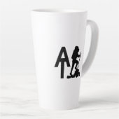 アパラチアのトレイル – AT – バケットリストのハイキング カフェラテマグ (右アングル)