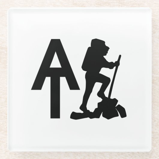 アパラチアのトレイル – AT – バケットリストのハイキング ガラスコースター (正面)