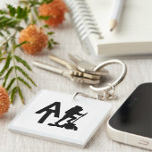 アパラチアのトレイル – AT – バケットリストのハイキング キーホルダー (正面右)