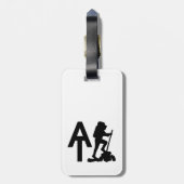 アパラチアのトレイル – AT – バケットリストのハイキング ラゲッジタグ (裏面縦)