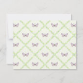 アパラチアンブルーバタフライフラットノートカード ノートカード (裏面)