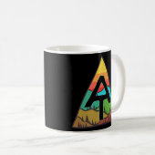 アパラチアンヴィンテージ山と夕日Hi コーヒーマグカップ (正面右)