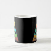 アパラチアンヴィンテージ山と夕日Hi コーヒーマグカップ (中央)