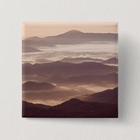 アパラチア南部の朝霧 缶バッジ (正面)