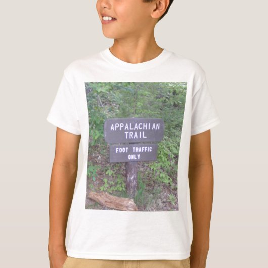 アパラチア山脈の道の歩道の印 Tシャツ (正面)