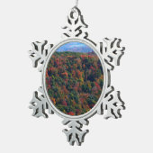 アパラチア山脈イン秋 スノーフレークピューターオーナメント (右)