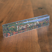 アパラチア山脈イン秋 デスクネームプレート (側面)