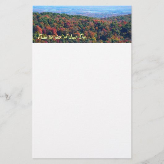 アパラチア山脈イン秋 便箋 (正面)