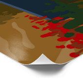 アパラチア山脈ヴィンテージポスター ポスター (コーナー)