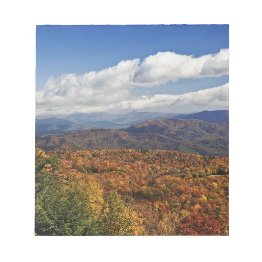 アパラチア山脈南部の秋の景色 ノートパッド (正面)