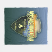 アパラチア山脈（矢印） フリースブランケット (正面(横))