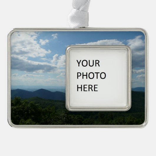 アパラチア山脈IIシェナンドア シルバープレートフレームオーナメント (正面)