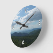 アパラチア山脈IIシェナンドア ラウンド壁時計 (傾斜)