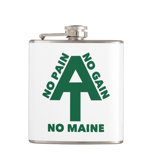アパラチア山脈No Pain No Gain No Maine フラスク (正面)