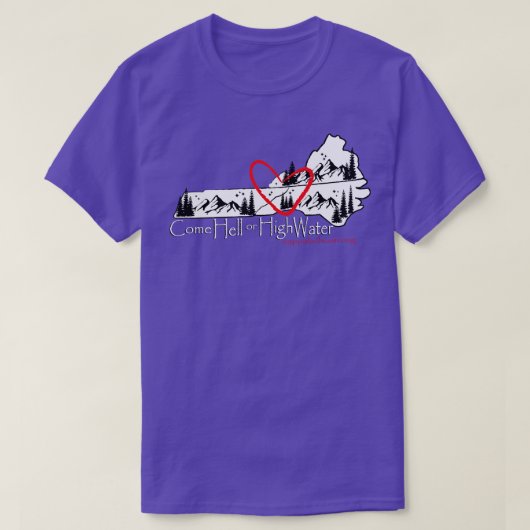 アパラチア強い地獄来または高い水のロングの音 Tシャツ (デザイン正面)
