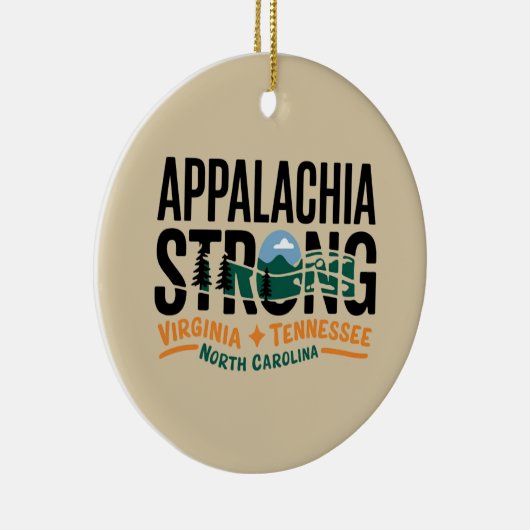 アパラチア強山アウトドアハイキングNC セラミックオーナメント (右)