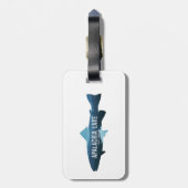 アパラチア湖ノースカロライナ魚 ラゲッジタグ (裏面縦)