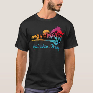 アパラチア・ストロング ノースカロライナ マウンテンサンセット 自然 Tシャツ