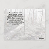 アパラチア・トレイルのはがき ポストカード (裏面)