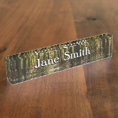 アパラチア・トレイル10月シェナンドアで デスクネームプレート (側面)