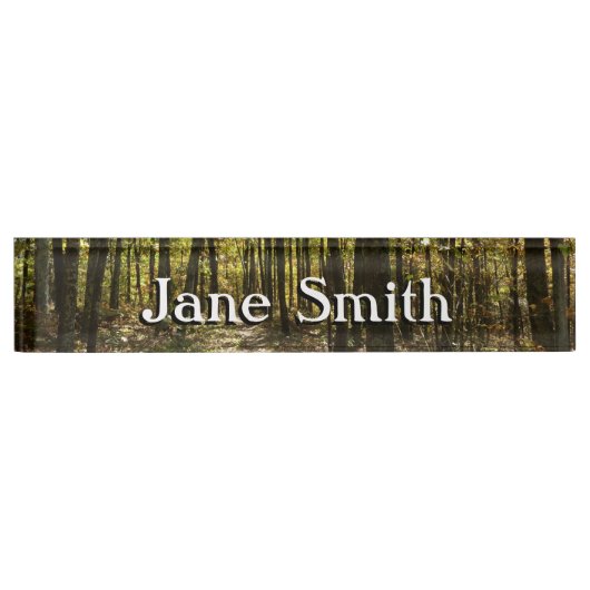 アパラチア・トレイル10月シェナンドアで デスクネームプレート (正面)