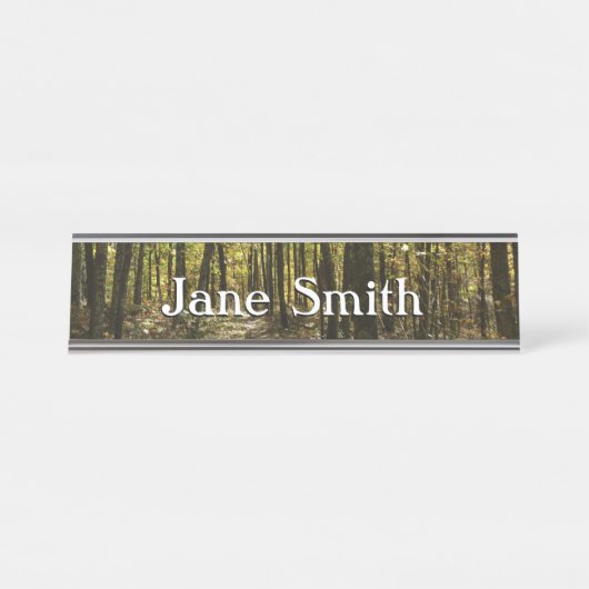 アパラチア・トレイル10月シェナンドアで デスクネームプレート (正面)