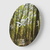 アパラチア・トレイル10月シェナンドアで ラージ壁時計 (傾斜)