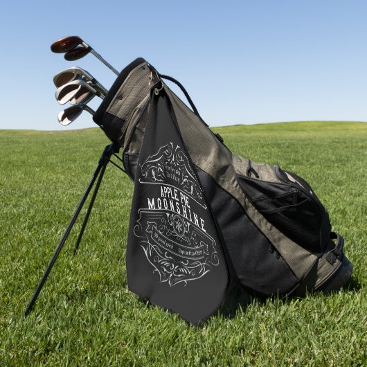 アパラチア・ムーンシャイン・ラベル ゴルフタオル (グリーン)