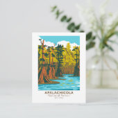 アパラチコラ国立森林バルトヒノキの木 ポストカード (スタンド正面)