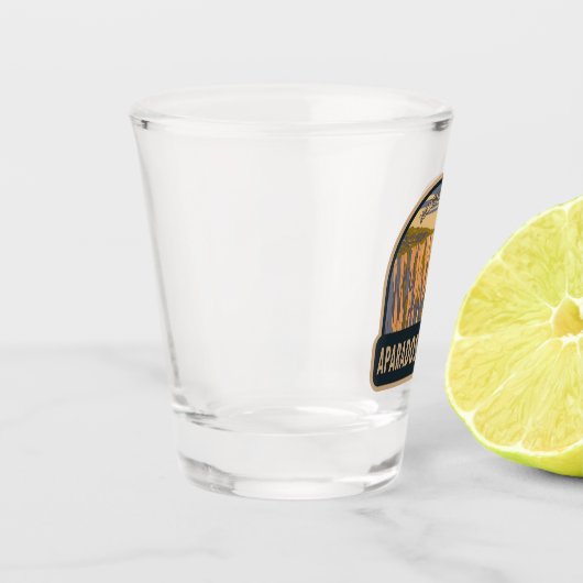 アパラドスダセラナショナルパークブラジル旅行アート ショットグラス (左)