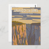 アパラドスダセラナショナルパークブラジル旅行アート ポストカード (正面/裏面)