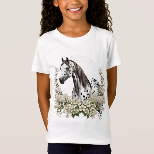 アパラルーサのタトゥーアート＋ボーダー柄 Tシャツ (正面)