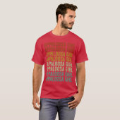 アパラルーサ柄の女の子 馬好きな女子 馬乗り Tシャツ (正面フル)