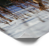 アパルーサランニングホースの雪の中 ポスター (角)