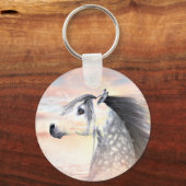 アパルーサ馬 キーホルダー (正面)