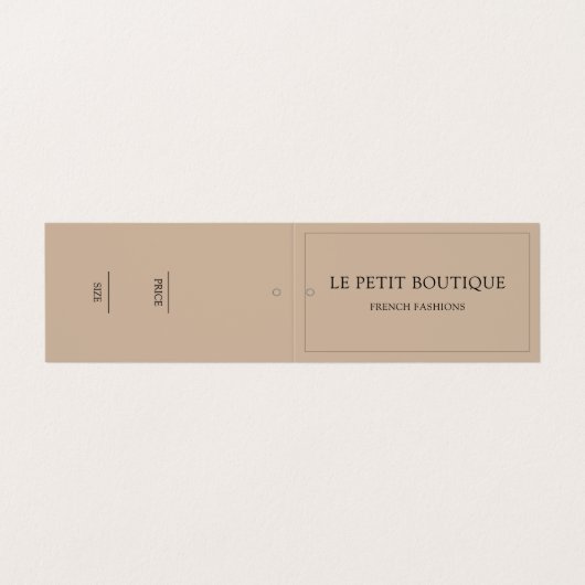 アパレスタイリッシュンスブぶら下がったティックの価格ラベル 名刺 (外部フラット)
