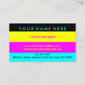 アパレルストア プリントオンデマンド専門店 名刺 (裏面)