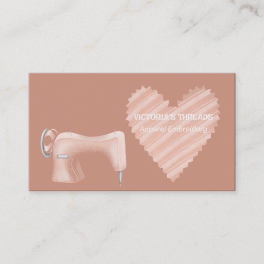 アパレル刺繍 名刺 (正面)