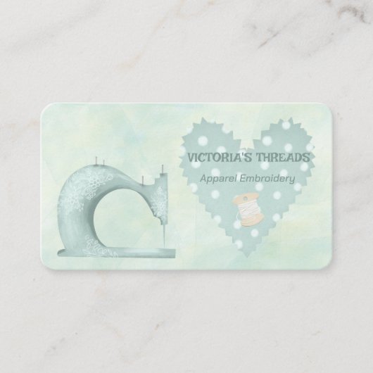 アパレル刺繍 名刺 (正面)