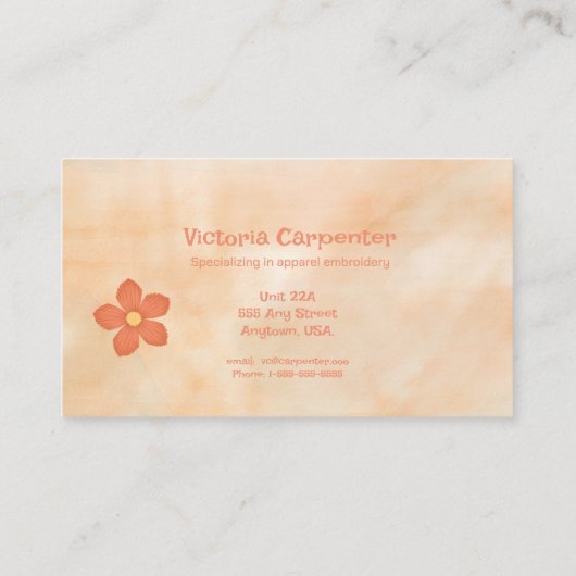 アパレル刺繍 名刺 (裏面)