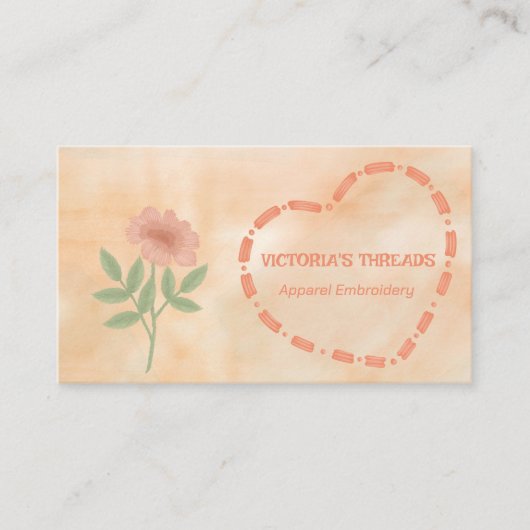 アパレル刺繍 名刺 (正面)