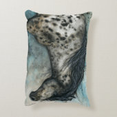 アパロオサホースバイビアレ名前をカスタムする枕 アクセントクッション (裏面(縦))